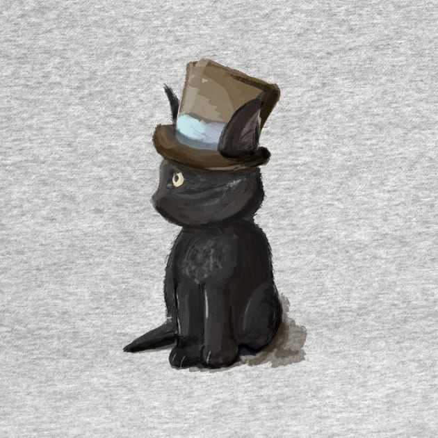 Gentleman Kitty Cat in a Hat by BunnyMaelstrom